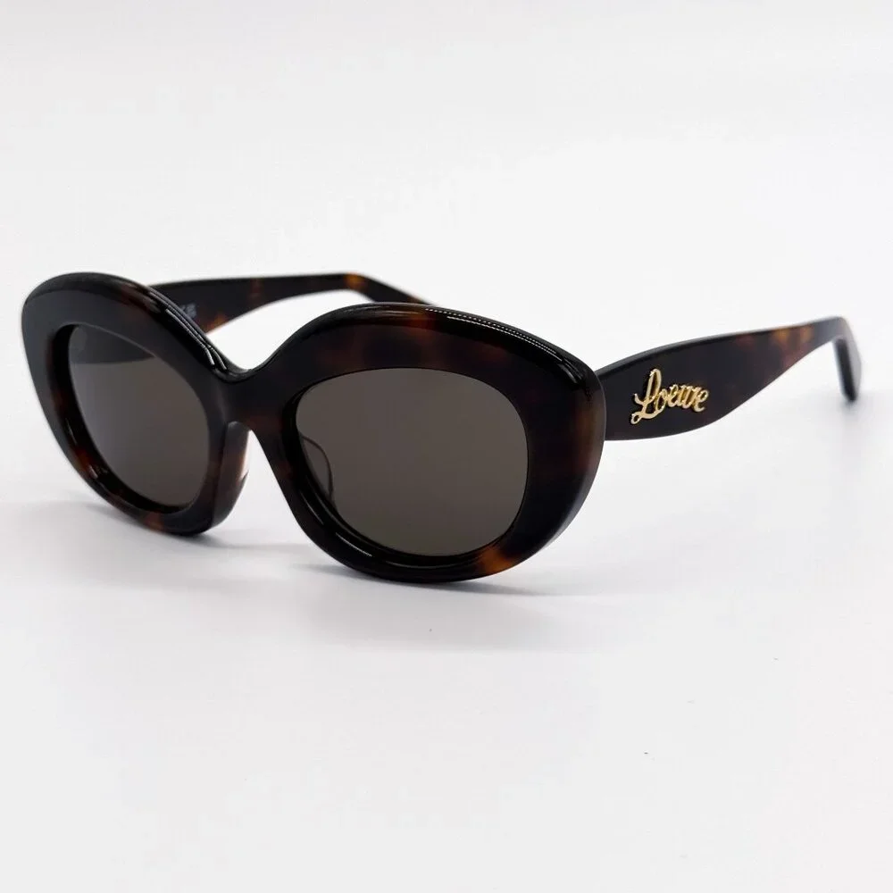 NEW LW40153F 52E, LOEWE WOMEN HAVANA GREY SUNGLASSES LOEWE